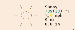 Weather in Oriental