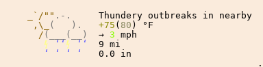 Weather in Eighty Four