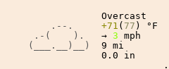 Weather in Haskell