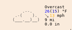 Weather in Hillside