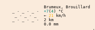 Météo à Quimper